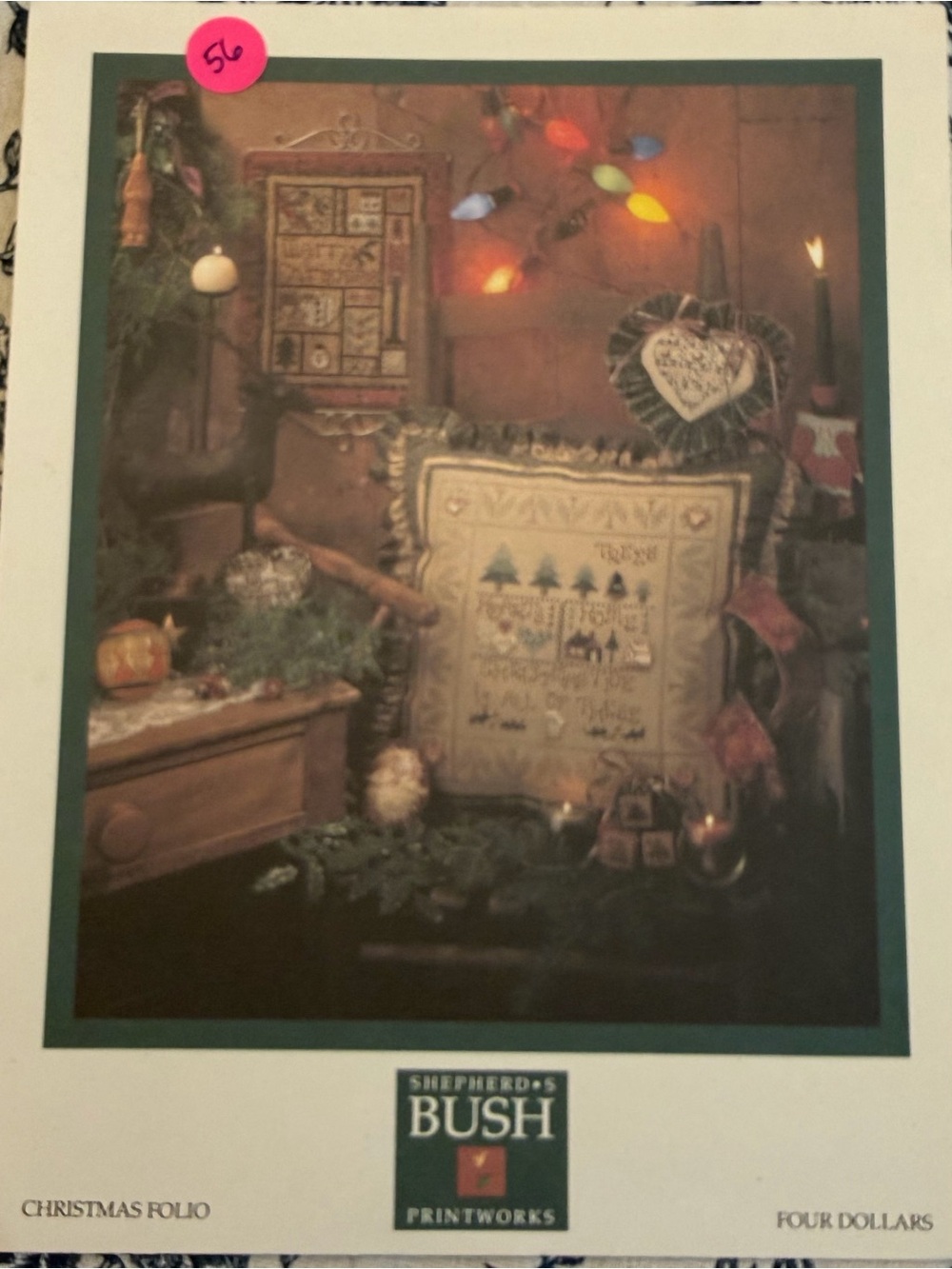 Shepherd's Bush Printworks Christmas Folio Cross Stitch Patterns Festive 1993